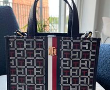 Tommy Hilfiger Monogram Crossbody Tote Bag