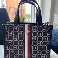 Tommy Hilfiger Monogram Crossbody Tote Bag