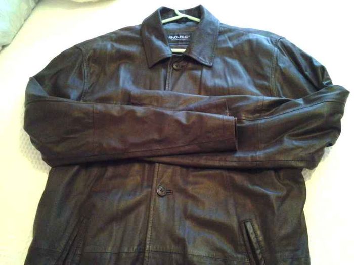 Pino & Pelle Men's Real Leather Jacket - Size 56
