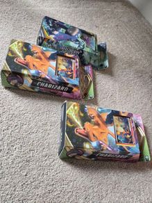 3x Theme Decks Pokemon - Vivid Voltage Charizard x2 & Unseen Depths