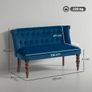 Velvet 2-Seater Sofa Image 3
