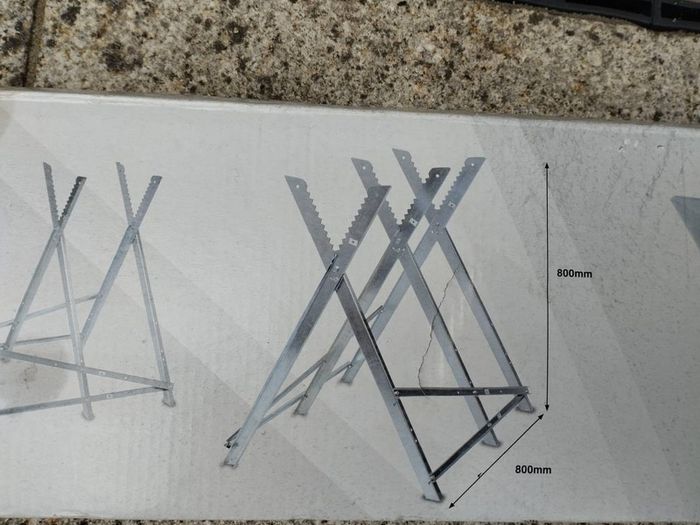 Galvanized Steel Saw Trestle