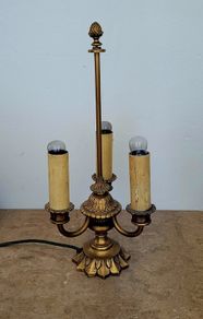 Early 20th century french bouillotte lamp