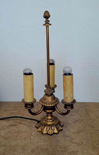 Early 20th century french bouillotte lamp
