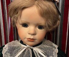 Vintage Hand painted Ceramic Doll