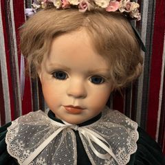 Vintage Hand painted Ceramic Doll
