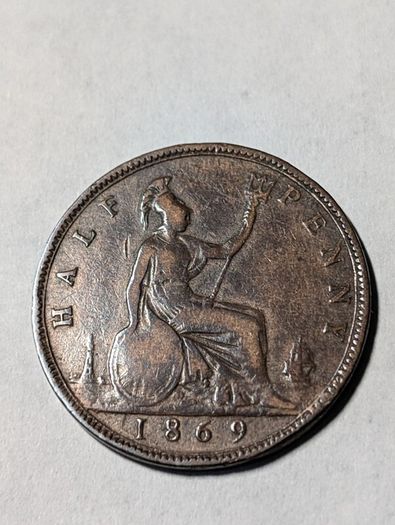 1869 Bronze Halfpenny