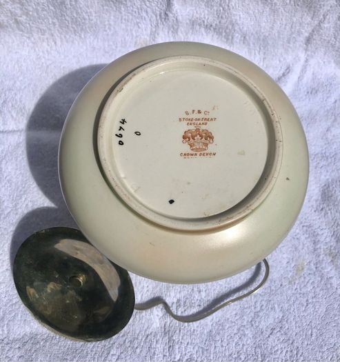 Vintage Crown Devon Biscuit Barrel
