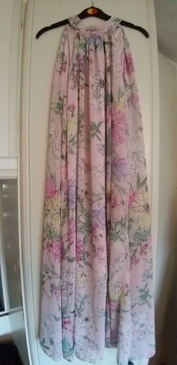 Pink Floral Maxi Dress
