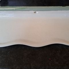 Art Deco porcelain bathroom shelf
