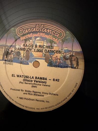 Rags and Riches Land of 1000 Dances 1983 US Vinyl