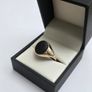 Vintage Gents 9ct Yellow Gold Black Onyx Signet Ring Image 3