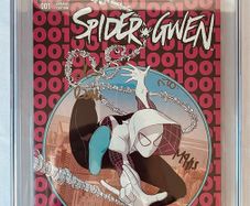 CGC Signature Series 9.8 graded copy of Spider-Gwen #1 (2015),