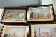 Set of  4 small framed pictuer of  Dublin different scenes.