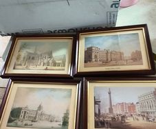 Set of  4 small framed pictuer of  Dublin different scenes.