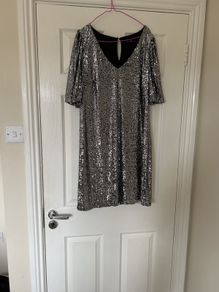 Women's Silver Sequins dress