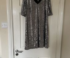 Women's Silver Sequins dress