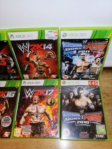 Mint Xbox 360 Wrestling Games Bundle