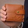 Genuine Leather Wallet Luxury Handmade RFID Secure Wallet Card Holder Image 5