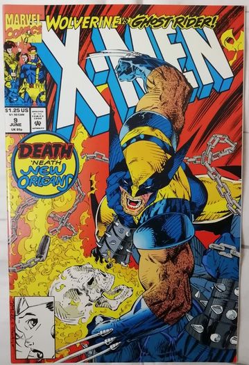 X-Men #9 Wolverine vs Ghost Rider - Jim Lee (1992)