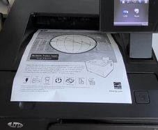 HP laserjet pro with new toner cartridge