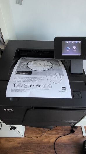 HP laserjet pro with new toner cartridge