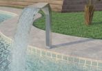 Pool Fountain Stainless Steel 50x30x90 cm Silver