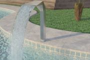 Pool Fountain Stainless Steel 50x30x90 cm Silver