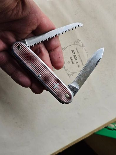 Vintage Elinox Victorinox Alox Woodsman Discontinued Model Swiss Army Knife Rare Collector Piece 1960s