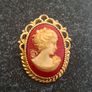 Vintage Cameo Brooch Image 4
