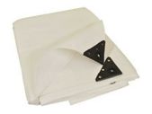 Tarpaulin 200GSM White or Red - Multiple Sizes