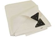 Tarpaulin 200GSM White or Red - Multiple Sizes