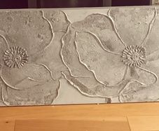 Floral wall panel