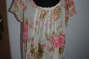 Joanna Hope floral sequin top size UK20 EU48 Postage included