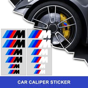 M Sport Badge Performance Caliper Cap Sticker High Temperature Resistant Brake Modification 3D Sticker For BMW E61 1 2 3 4 5 6 7 Series X1 X3 X4 X5 X6