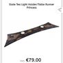 Heartworks Handmade Irish Slate Tealight Holder Table Runner Image 2