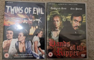Hands Of The Ripper and Twins Of Evil Network DVDs