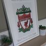 Liverpool FC Laser Cut & Engraved Framed Picture Image 2