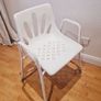 Static shower chair carer assist Image 2