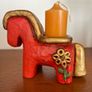 Ceramic Thun Bolzano Italy - Vintage Horse Candle Image 3