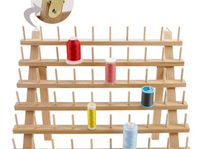 Brand New New brothread 60 Spools Wooden Thread Holder/Yarn Holder/Thread Spool with hook.