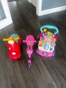 Vtech first steps walker, scuttle bug bundle