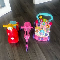 Vtech first steps walker, scuttle bug bundle