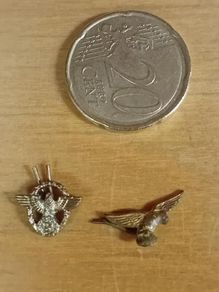 2 Small Nazi eagle badges