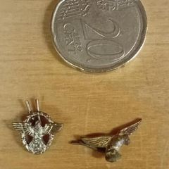 2 Small Nazi eagle badges