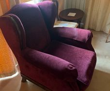 Vintage wingback armchair