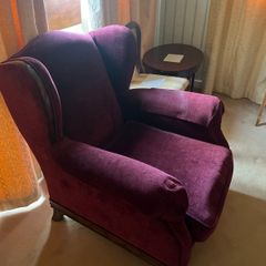 Vintage wingback armchair