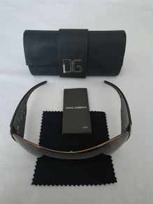 Rare Vintage Y2K DOLCE & GABBANA DG2005 039/73 120 Bubble Shield Sunglasses