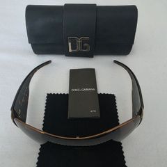 Rare Vintage Y2K DOLCE & GABBANA DG2005 039/73 120 Bubble Shield Sunglasses
