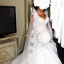 Mermaid lace wedding dress Image 2